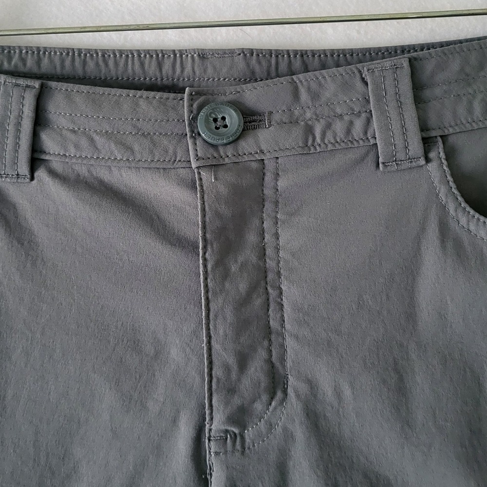Eddie Bauer Shorts Womens 12 Gray Outdoors Hiking Stretch Zip Pocket - Picture 3 of 10